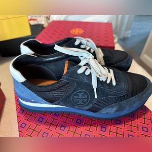 Tory Burch Navy Laguna Sneakers